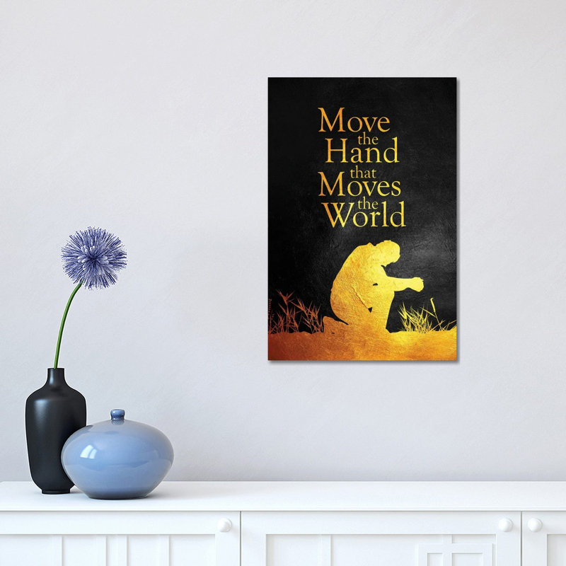 Just Pray by Adrian Baldovino - Wrapped Canvas Print, 30.48 cm H x 45.72 cm W