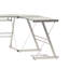 Wendell Modular L-Shaped Glass Steel Computer Desk-21134346