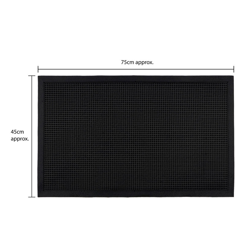 Non-Slip Outdoor Doormat, Rectangle W45 x L75 cm