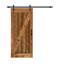 Porte de grange lambrissée peinte en bois et en métal avec trousse de quincaillerie d'installation-53576222-53576223