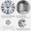 Rose et nuances de bleu - Horloge murale traditionnelle-1293957539
