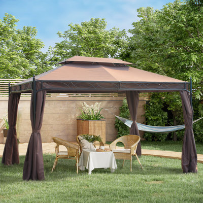 Bertha 4m x 3m Steel Patio Gazebo