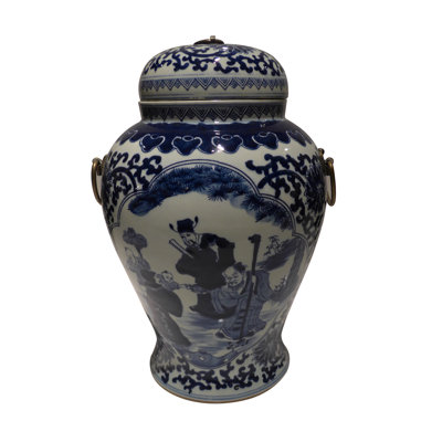 Pot à gingembre bleu et blanc