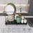 2-Tier Stainless Steel Dish Rack With Drainboard And Swivel Spout For Kitchen Counter