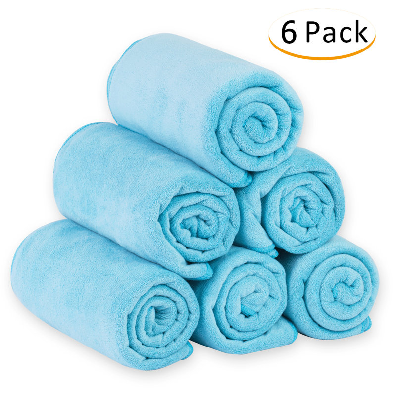 Ensemble de serviettes 6 pièces Sonoita, Bleu clair