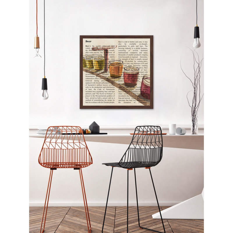 «Beer Smorgasbord» par Eyre Tarney - reproduction de cadre photo, H 32 po x l 32 po x P 1,5 po