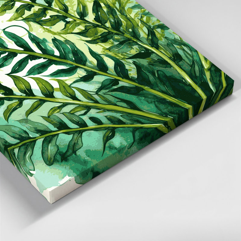Art mural sur toile Botanical Nephrolepis, H 16 po x l 16 po