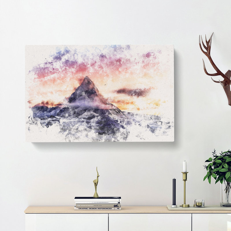 Matterhorn Mountain in Zermatt - Wrapped Canvas, 60cm H x 91cm W x 3cm D