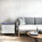 Krishelle Eisenhardt Modern End Table With Cushioned Top And Cabinet Storage