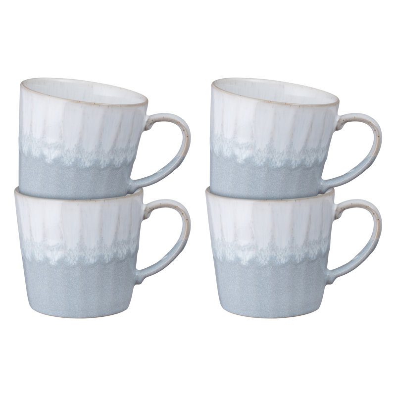 Denby Reactive Mugs, Light Grey