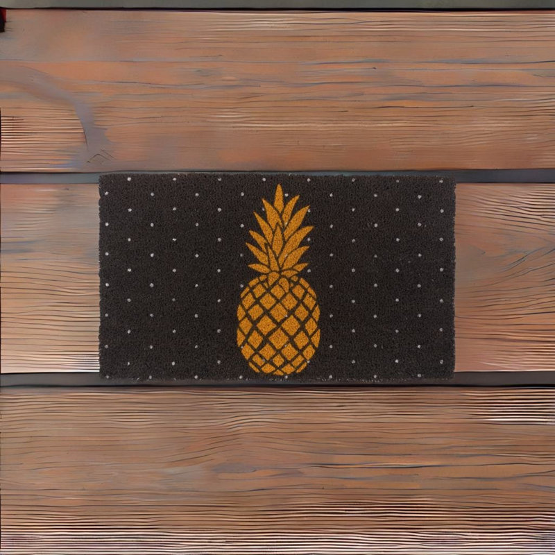 Tapis d’extérieur antidérapant 17" x 30" coco ananas Esteves