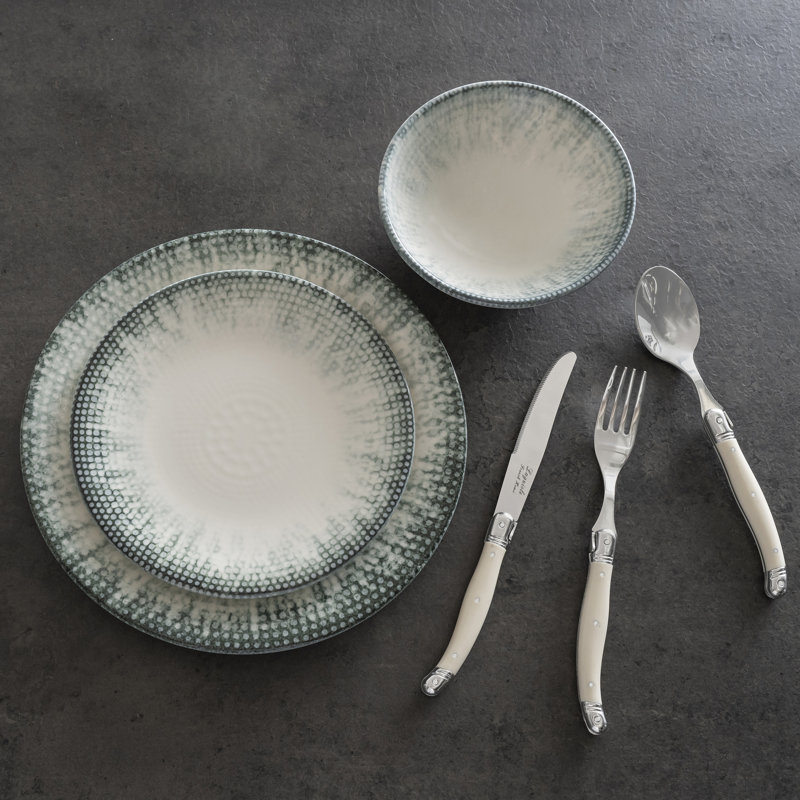 French Home 12-Piece Iceberg Porcelain Dinnerware Set