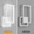 Two 6000K Dimmable Wall Lamp Modern White Led Wall Sconce Of 18W Simple Aluminum Wall Fixture For Living Room Bedroom Hallway Stairs-1675256415