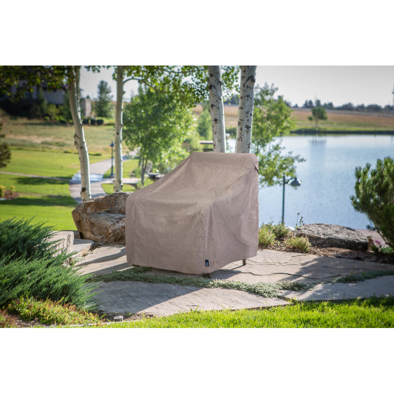 Modern Leisure Garrison Patio Lounge/Club Chair Cover, Waterproof, 35"L x 38"W x 31"H, Granite, 38.5" H x 39.25" W x 37.75" D