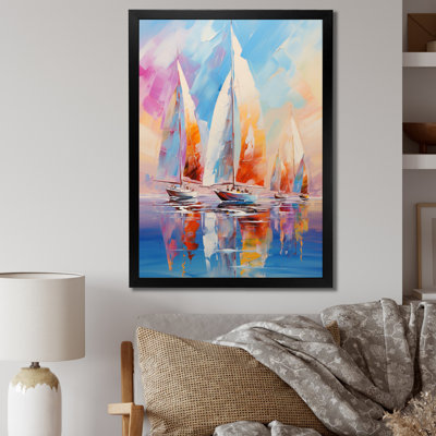 Voiliers abstraits, vents III - bateau à voile, impressions sur toile