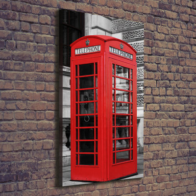 Telephone Booth - Wrapped Canvas Print