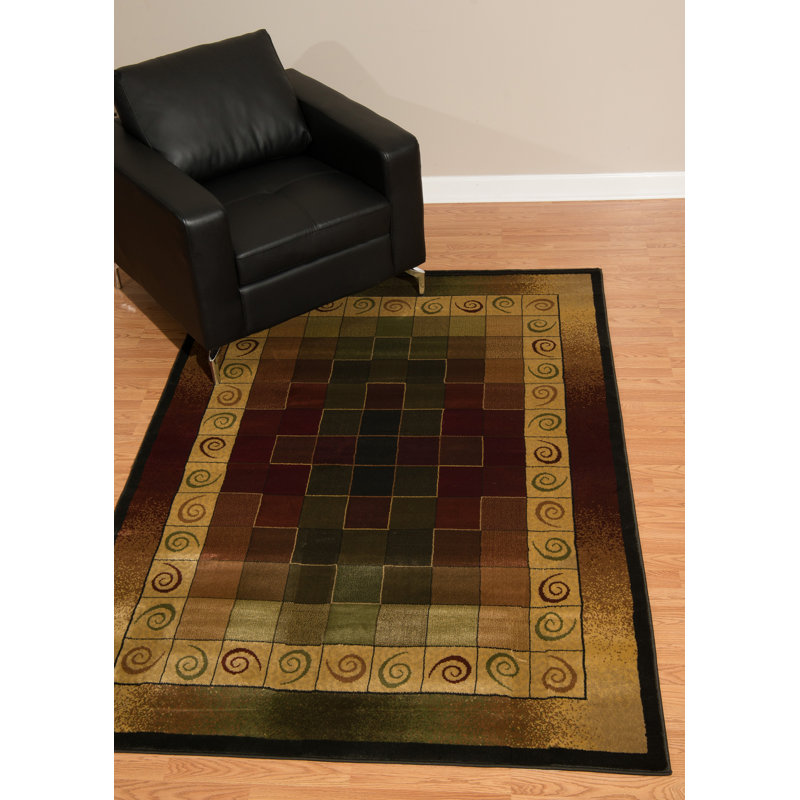 Geometric Indoor Rug, Rectangle 3'11" x 5'3"