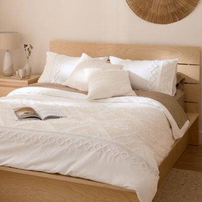 Raitha ivory duvet cover set