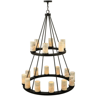 Dunstable 18 - Light Glass Chandelier