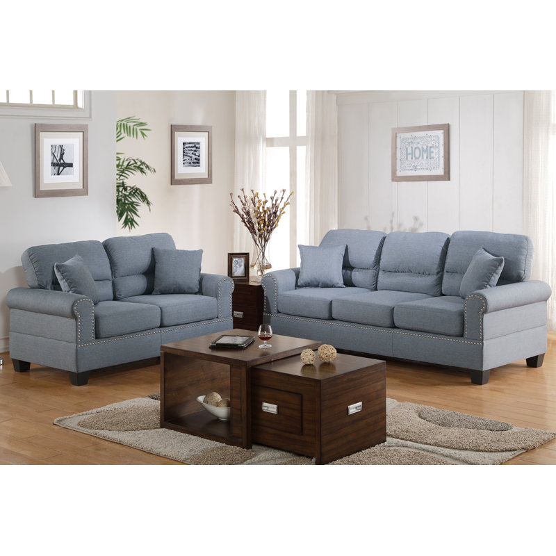 2 - Piece Living Room Set, Grey