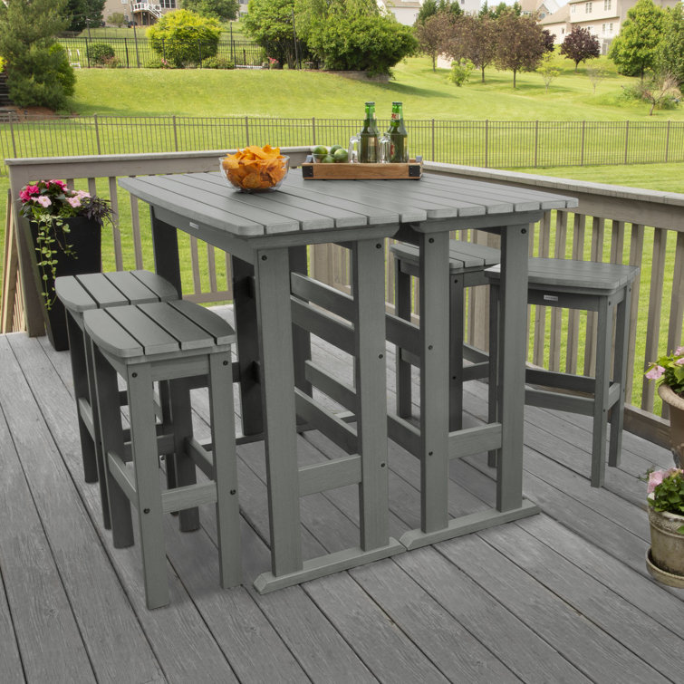 Arbnora Rectangular 4 - Person 54" Long Bar Height Dining Set