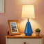 Ensemble de 2 lampes de table en céramique avec température de couleur à 3 voies - éclairage de table de chevet de 15,5 pouces avec abat-jour en tissu pour la chambre à coucher, le bureau et le salon