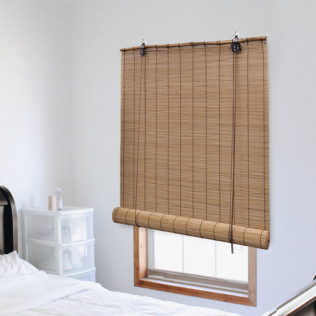 Blackout Bamboo Roll-Up Shade