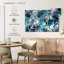 Fissures bleu sarcelle abstraites Avery-108109345