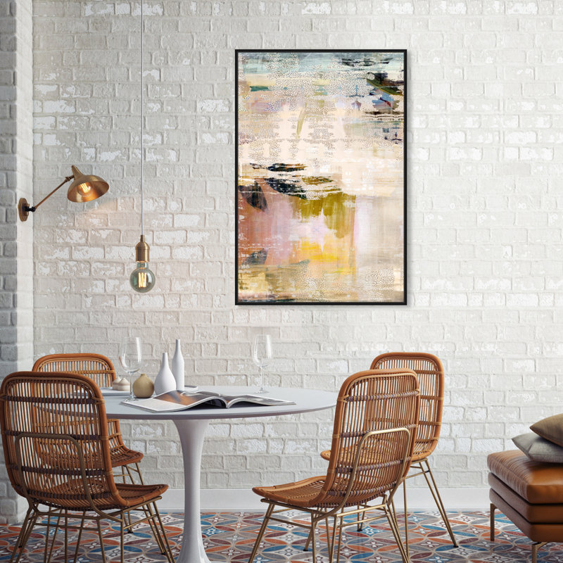 «Summer Layers» par Oliver Gal Print, Impression encadrée, H 37 po x l 25 po, Noir