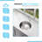 18" L x 18" W UndermountInch Circular Undermount Kitchen Sink with Basket Strainer