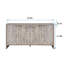 Armoire de rangement de style campagnard à 4 portes 59,85 po Accent-1474615423