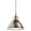 Pooler 1 - Light Antique Pewter Dome Pendant-25305074