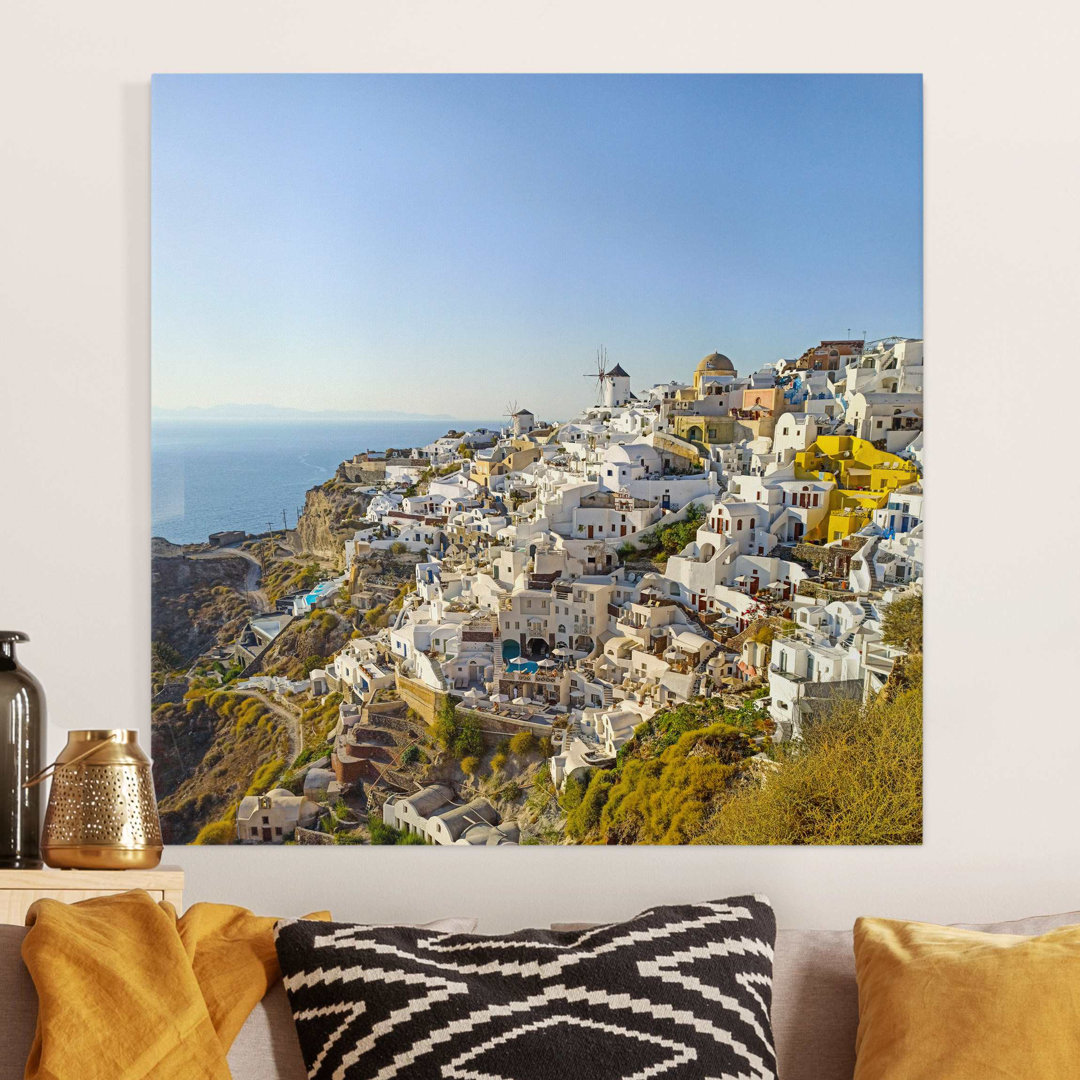 Leinwandbild Oia auf Santorini