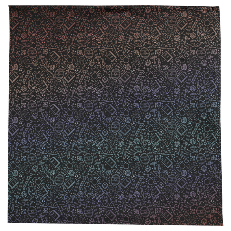 Leffel RPG Pattern Tablecloth, Red/Blue Ombre