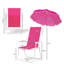 Chaise de plage en fer, alliant robustesse et design pliable, construction en fer et tissu Oxford PE, idéale pour l'extérieur.
