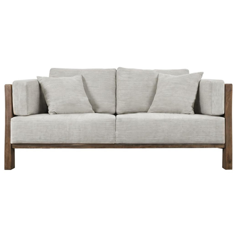 Causeuse rembourrée Gebhard, Oyster Fabric