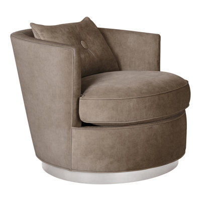 Bernadette By Michael Weiss Swivel Barrel Chair