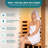 Indoor Infrared Sauna Room, 1230W/120V Hemlock Wood 1 Person Infrared saunas for Home with 7 Color Therapy Lamp, LCD Control Panel, Foot Heater, Dual Bluetooth Speakers, 32.3x32.3x66.1inch-139483784