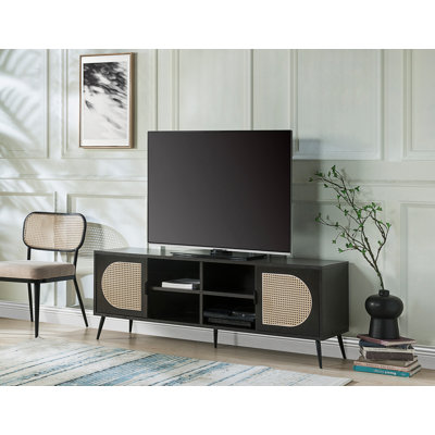 Transitional Tv Stand, Accent Cabient