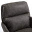 Chaise de bureau réglable en similicuir artificiel avec base noire-563598995