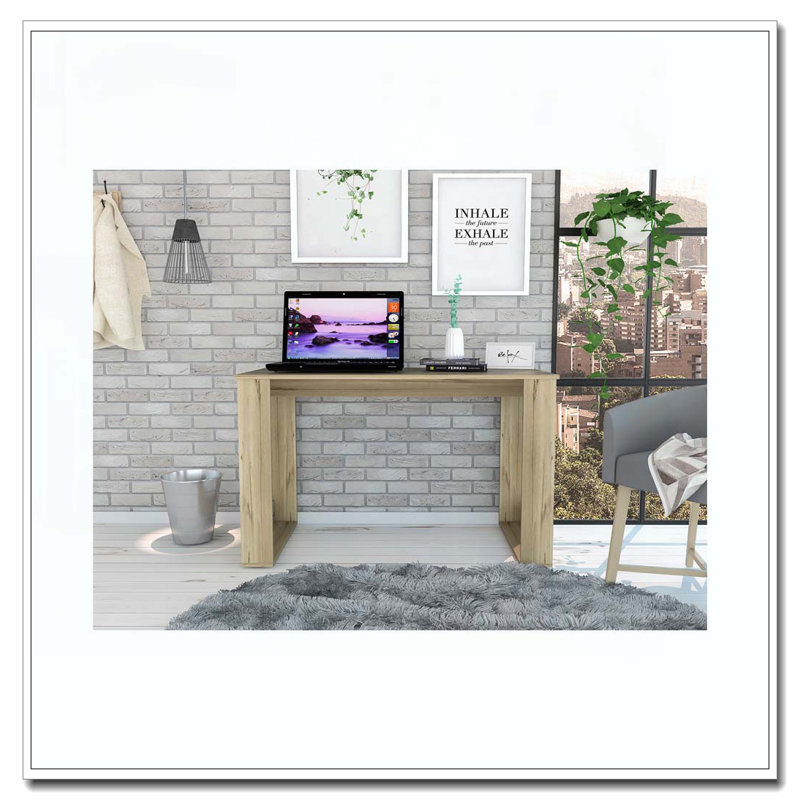 Lacey Rectangle Computer Desk Smokey Oak