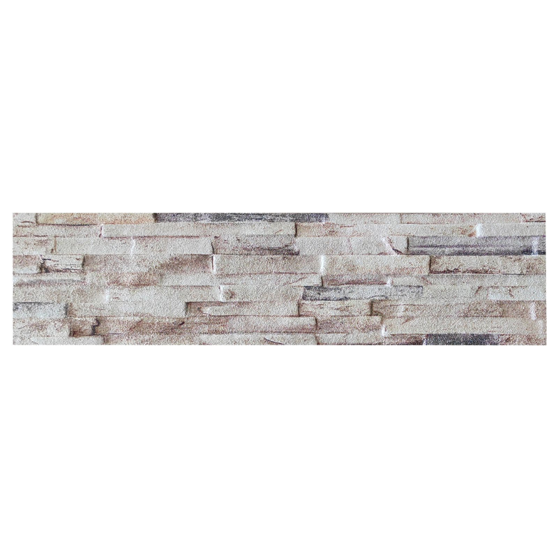 Panneau mural 3D 19,7 "x 39,4" (paquet de 14), Beige / rose / brun
