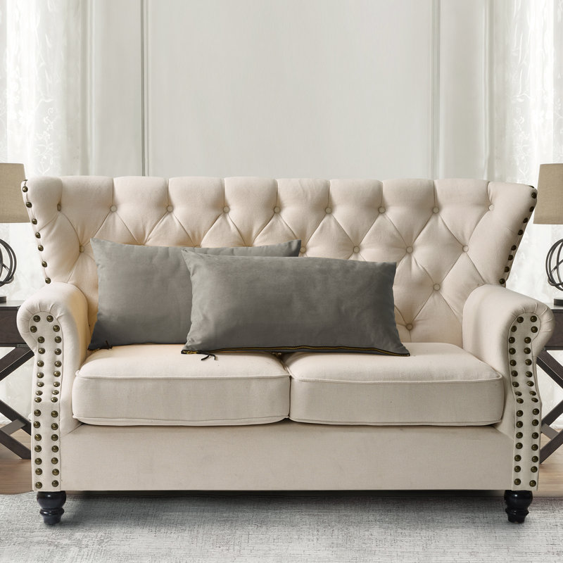 Rectangular Lumbar Cushion Cover, Silver Grey