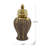 8.5x8.5x16.3" Ceramic Ginger Jar with Lid