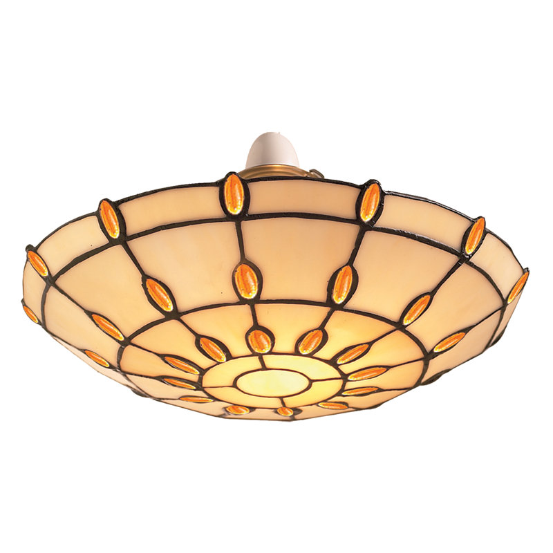 Boller 14cm H Glass Bowl Pendant Shade ( Screw On ), Amber