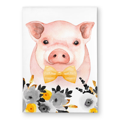 Chic pig - Pink Animals Outdoor Area Rug for Home Decor