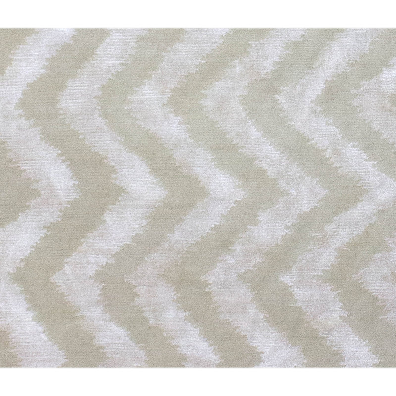 Tapis en lin noué à la main de haute qualité, Rectangle 6 pi x 9 pi
