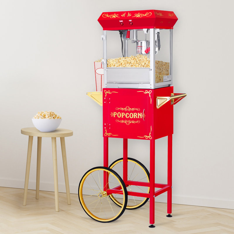 6 oz. Great Northern Popcorn Machine à maïs soufflé bouilloire avec chariot