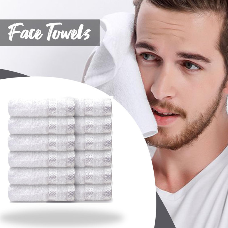 Milven Premium Face Cloth, White