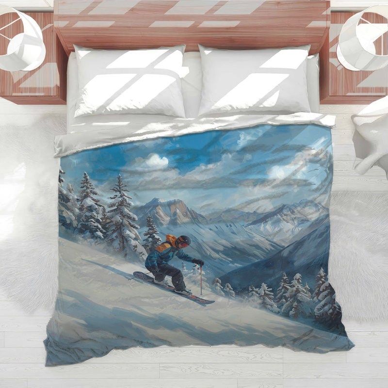 Édredon Snowy Mountain, Très grand lit